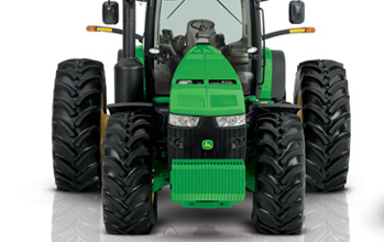 John Deere Tractor deep treaded tires