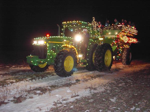 John Deere Holiday Light Tractor 