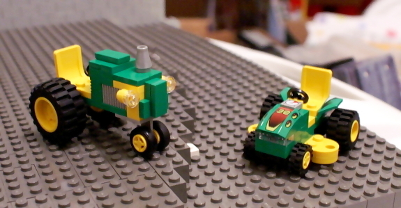 john deere lego lawnmower